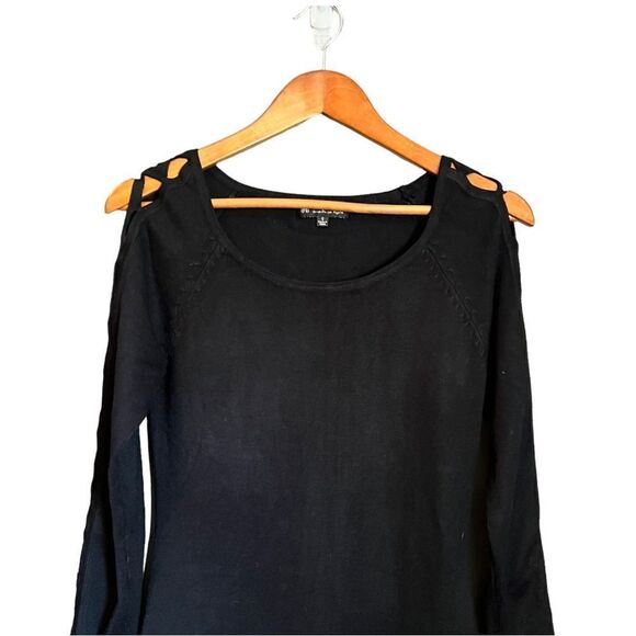 Papillon black knit long sleeve dress. Size small‎ - Picture 2 of 8